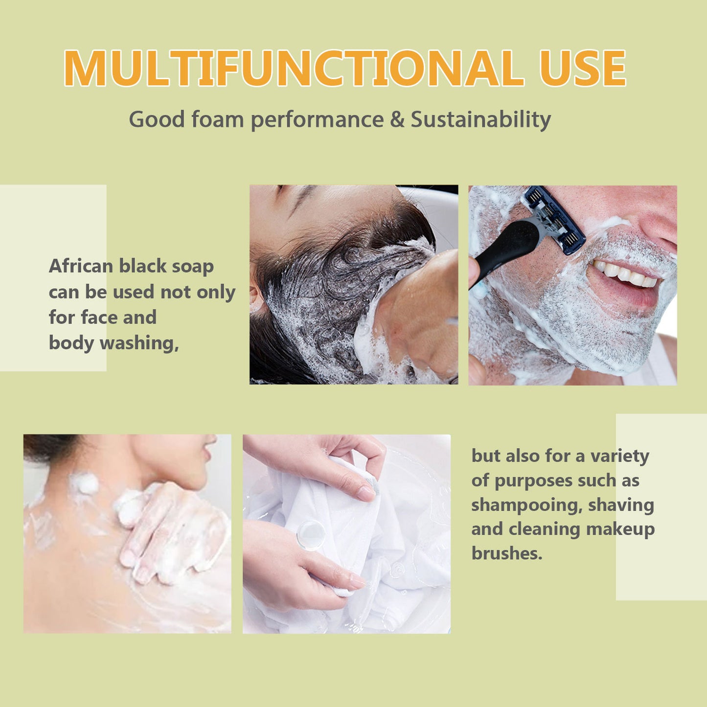 African Black Soap – Deep Cleansing & Moisturizing Body Soap