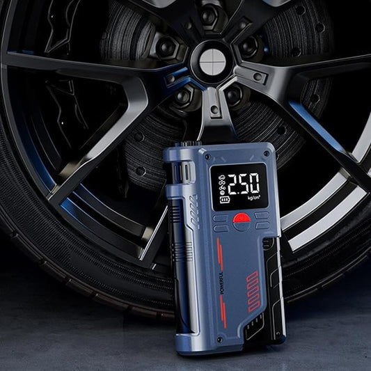 4 in 1 Car Jump Starter, Air Pump, Power Bank & Torch