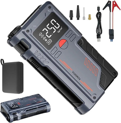 4 in 1 Car Jump Starter, Air Pump, Power Bank & Torch