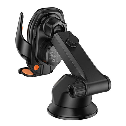 Wireless Charging Car Holder – 15W Fast Charge Auto-Clamp Phone Mount