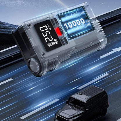 4 in 1 Car Jump Starter, Air Pump, Power Bank & Torch