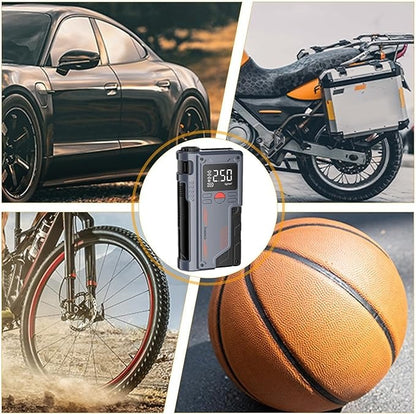 4 in 1 Car Jump Starter, Air Pump, Power Bank & Torch